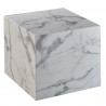 Table auxiliaire carrée CUBE - Mabre blanc de Carrare