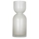 Vase AZIR - verre soufflé Blanc satiné