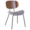 Chaise PERFY - Velours côtelé & bois de Noyer