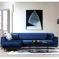 Canapé d'angle ANCHOR - Bleu Cobalt