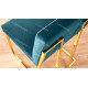 Fauteuil QUEEN - Prussian blue & Gold