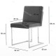 Fauteuil QUEEN - Prussian blue & Gold
