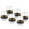 Coffret de 6 verres bas - CURVE ORO