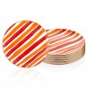 Set de 6 assiettes 26cm - ARCORIS - Nuances Corail