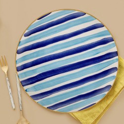 Assiette de service 30cm - ARCORIS - Nuances de bleu