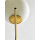Lampadaire COSMO 2 globes - Laiton doré & Verre soufflé