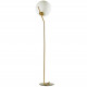 Lampadaire COSMO 2 globes - Laiton doré & Verre soufflé