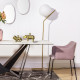 Lampadaire COSMO 2 globes - Laiton doré & Verre soufflé
