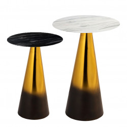 Duo de tables GRADIENT - Marbré & Or