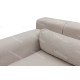 Canapé d'angle LUXEN - Beige - Angle à gauche
