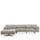 Canapé d'angle LUXEN - Beige - Angle à gauche