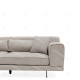 Canapé d'angle LUXEN - Beige - Angle à gauche