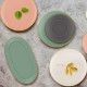 Service de table 24 pièces - MUST - Pastel Corail & Or