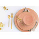 Service de table 24 pièces - MUST - Pastel Corail & Or