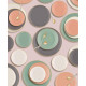 Service de table 24 pièces - MUST - Pastel Corail & Or