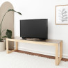 Meuble télé ou Table basse rectangulaire - PURIST chêne NATUREL