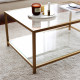 Table basse rectangulaire - GIULIA Gold