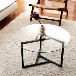 Table basse ronde - NEO Black