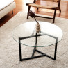 Table basse ronde - ELISE Black