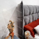 Lit double HUTSKY - Nubuk Anthracite