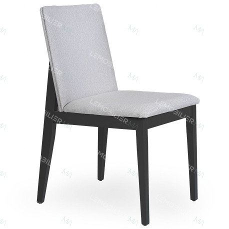 Chaise BADETTO - Toile Gris chiné