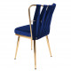 Chaise COUTURE Gold - Velours Cannelle