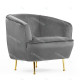 Fauteuil NORI - Toile grise