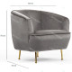 Fauteuil NORI - Toile grise