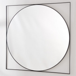 Miroir BEND black - 77 cm