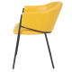 Fauteuil WADY - Cuir souple Safran