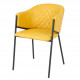 Fauteuil WADY - Cuir souple Safran