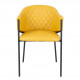 Fauteuil WADY - Cuir souple Safran