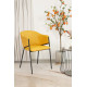 Fauteuil WADY - Cuir souple Safran