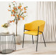 Fauteuil WADY - Cuir souple Safran