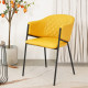 Fauteuil WADY - Cuir souple Safran