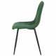 Chaise AQUES - Cuir Vert - Soft-Touch