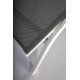 Bain de soleil BOCA - Alumium Blanc Perle / Textilène Gris