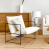 Fauteuil HEROE - Outdoor / Indoor - Toile Blanche ou Grise