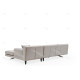 Canapé d'angle LUXEN - Beige - Angle à gauche