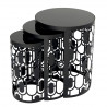 Trio de tables - MADY - All Black