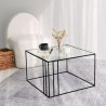 Table basse Carrée - NEO Black