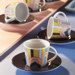 Coffret de tasses à café - HAROLD - Pastel Colors