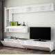Ensemble meuble télé & étagères - FAVE - Pure White