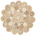 Tapis JUTTA - 120 cm - Toile de jute naturelle