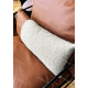 Fauteuil HEROE - Outdoor / Indoor - Cuir Cognac & Bouclette crème