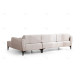 Canapé d'angle - DIVANO angle à droite - Toile crème