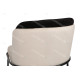 Fauteuil DOBLE Black - Velours Crème & Black