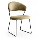 Chaise WINNA Black - Velours Taupe