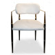 Fauteuil GATSBY Black & Gold - Velours Cuivré