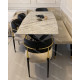 Fauteuil GATSBY Black & Gold - Velours Cuivré